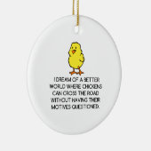 鶏の動機 セラミックオーナメント (右)