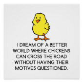 鶏の動機 ポスター (正面)