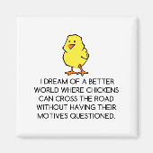 鶏の動機 マグネット (正面)