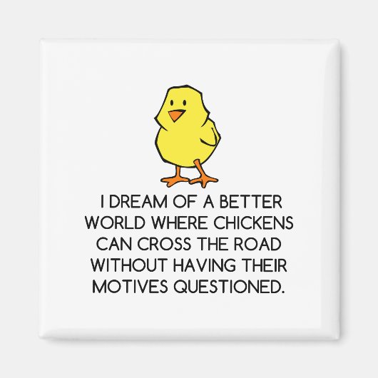 鶏の動機 マグネット (正面)