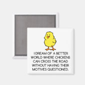 鶏の動機 マグネット (正面/裏面)