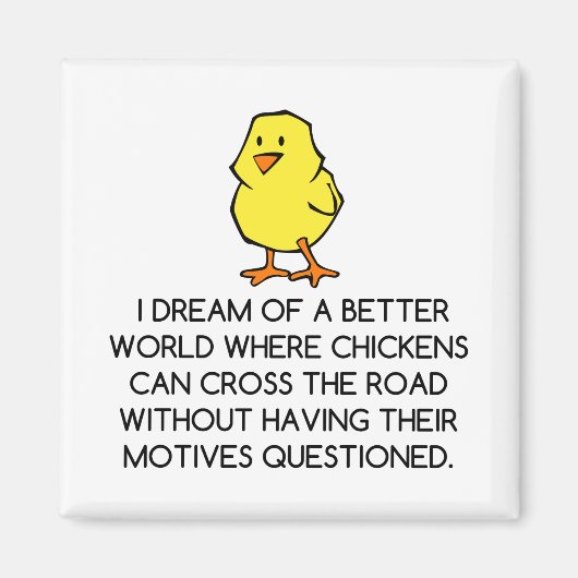 鶏の動機 マグネット (正面)