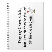 鶏の十分に加えて下さい ノートブック (正面)