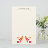 鶏の卵の空白の文房具 便箋 (スタンド正面)