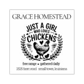 鶏の卵カートンが大好きな女の子に名前を付ける ラバースタンプ (インプリント)