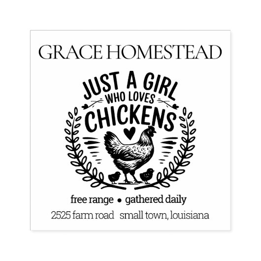 鶏の卵カートンが大好きな女の子に名前を付ける ラバースタンプ (インプリント)