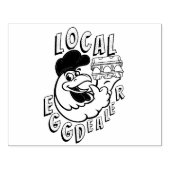 鶏の卵ディーラおもしろいゴム印 ラバースタンプ (インプリント)