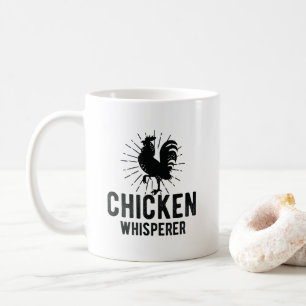 鶏の囁くもののおもしろいな農場の鶏の顔の農業 コーヒーマグカップ