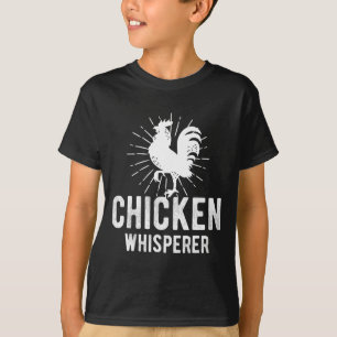 鶏の囁くもののおもしろいな農場の鶏の顔の農業 Tシャツ