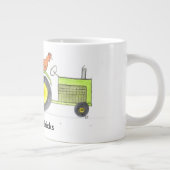 鶏の多いトレーラー ジャンボコーヒーマグカップ (右)