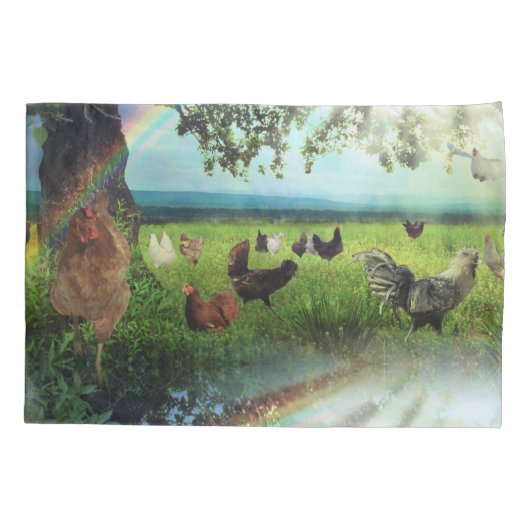 鶏の天国 枕カバー (裏面)