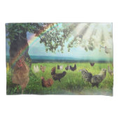 鶏の天国 枕カバー (正面)