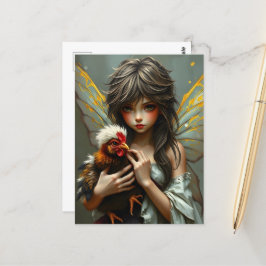 鶏の妖精 ポストカード