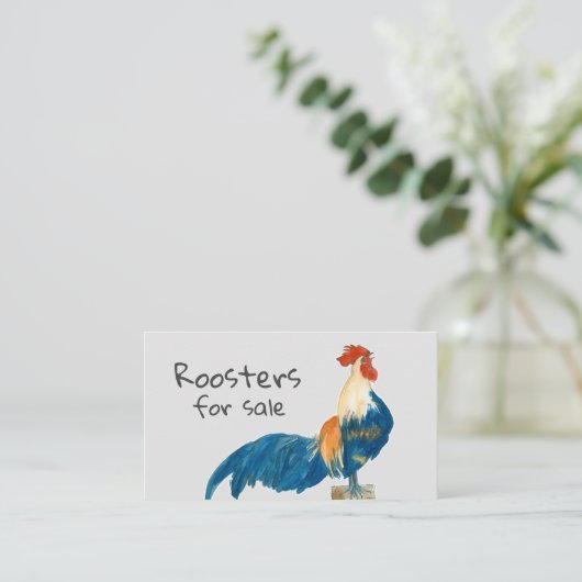 鶏の家畜を販売するためのローター 名刺 (スタンド正面)