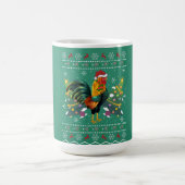 鶏の恋人のクリスマスギフト醜い鶏のクリスマス コーヒーマグカップ (中央)