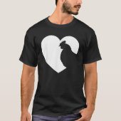鶏の恋人の男性の女性の女の子ママの女のおもしろい人が聞く Tシャツ (正面)