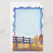 鶏の文房具 便箋 (正面/裏面)