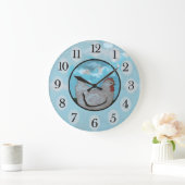 鶏の時間か柱時計 ラージ壁時計 (ホーム)