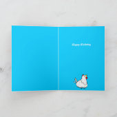 鶏の束のハートパターン-挨拶状 カード (内部)