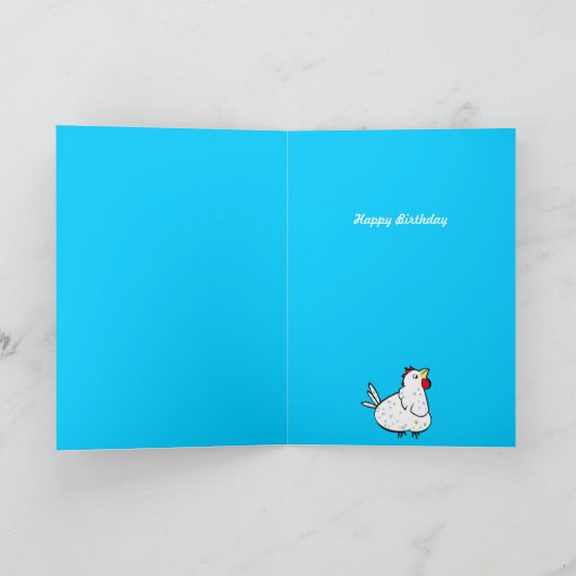 鶏の束のハートパターン-挨拶状 カード (内部)