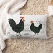 鶏の枕 ランバークッション (ブランケット)