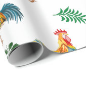 鶏の柄 ラッピングペーパー (ロールコーナー)