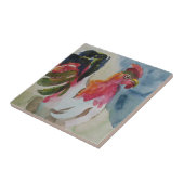 鶏の歩く タイル (側面)