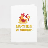 鶏の母おもしろい親の日の贈り物 カード (正面)