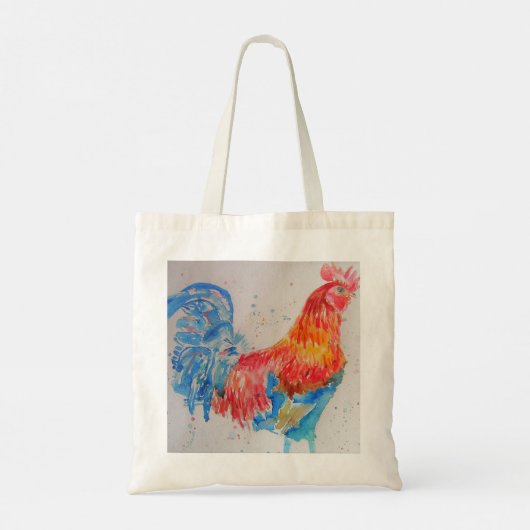 鶏の水の色ロスターズチキンファーム トートバッグ (裏面)