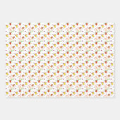 鶏の水彩アートで人生が良い ラッピングペーパーシート (正面)