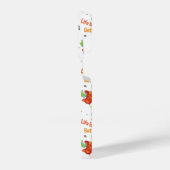 鶏の水彩アートで人生が良い iPhoneケース (左側面)