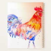 鶏の水色チキンバードキッズボーイズ手帳 プランナー手帳 (裏面)