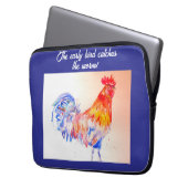 鶏の水色チキンバードコケレルファーム ラップトップスリーブ (正面左)