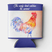鶏の水色チキンバードコケレルファーム 缶クーラー (正面)