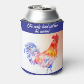 鶏の水色チキンバードコケレルファーム 缶クーラー (缶裏面)