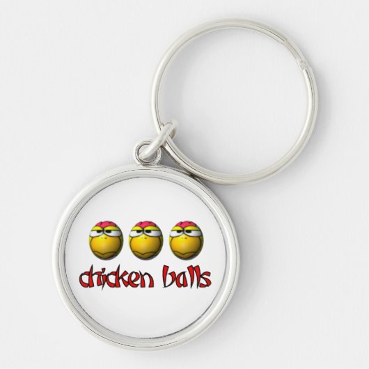 鶏の球Keychain キーホルダー (正面)