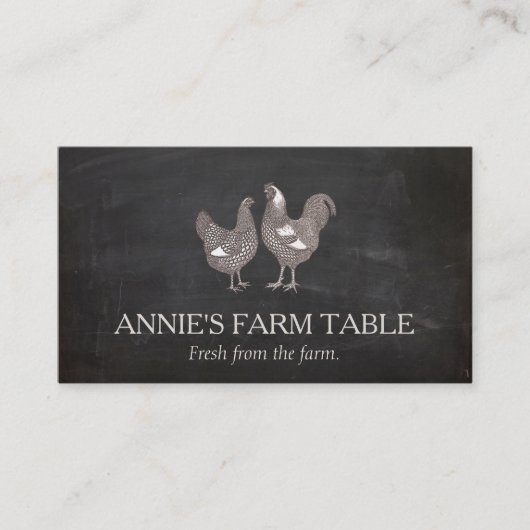 鶏の生卵を飼育する 名刺 (正面)