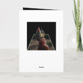 鶏の羽が空いた斑点がある カード (裏面)