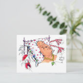 鶏の羽毛の枕? ポストカード (スタンド正面)