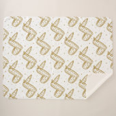 鶏の翼の水玉模様の背景 シェルパブランケット (正面(横))