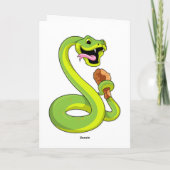 鶏の肉のついた蛇 カード (裏面)