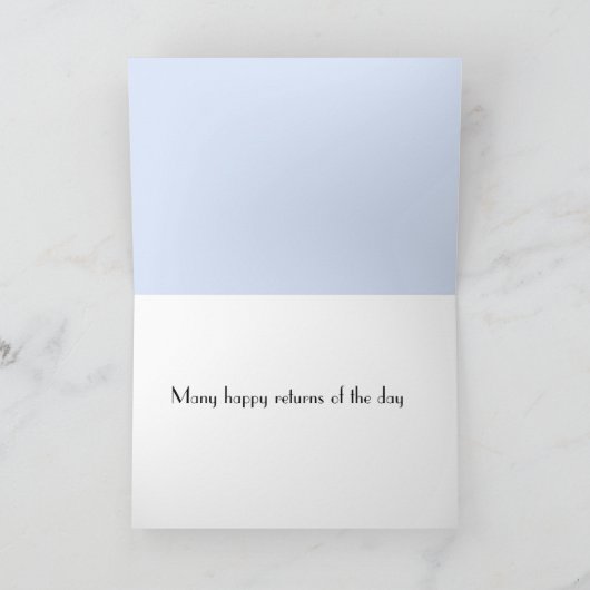 鶏の誕生日カード カード (内部)