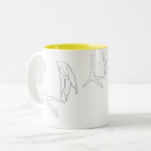 鶏の足 ツートーンマグカップ (正面左)