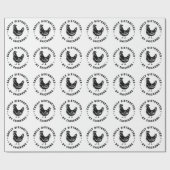 鶏の農場の生活の引用文に容易に気を取られる ラッピングペーパー (フラット)