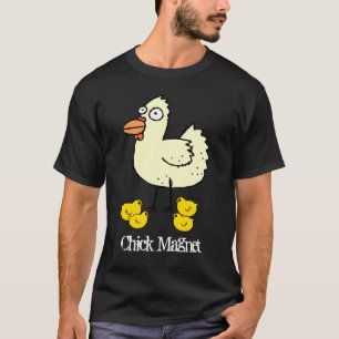 鶏の農家のためのひよこの磁石 Tシャツ