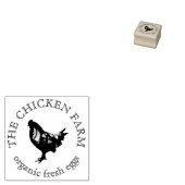 鶏の農家卵 ラバースタンプ (押印)