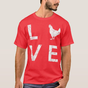 鶏の農業農家鶏肉ホルダー Tシャツ