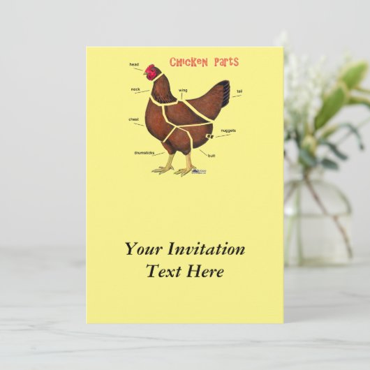 鶏の部位 招待状 (スタンド正面)