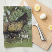 鶏の餌- キッチンタオル (四つ折り)