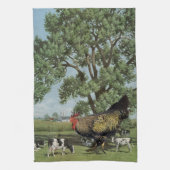 鶏の餌- キッチンタオル (縦)